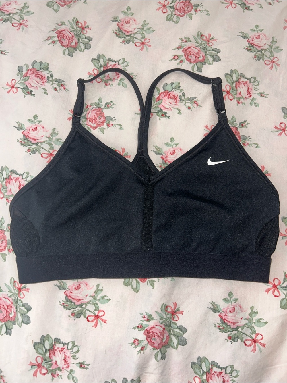 Nike DryFit Adjustable Racerback Sports Bra, Medium, Mesh Details